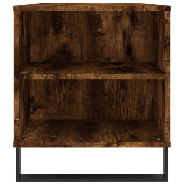 Кафе маса, опушен дъб, 102x44,5x50 см, инженерно дърво
