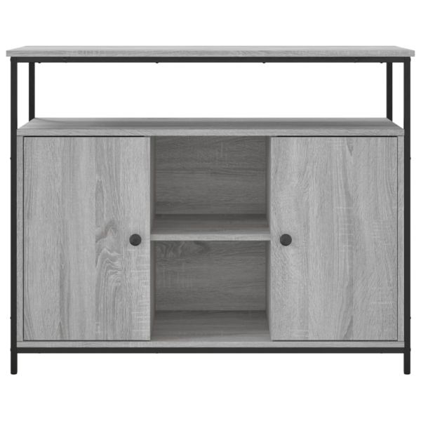 Сайдборд, сив сонома, 100x35x80 см, инженерно дърво
