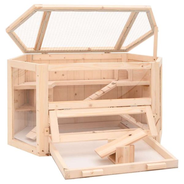 Клетка за хамстери 80x40x43 см масивна ела
