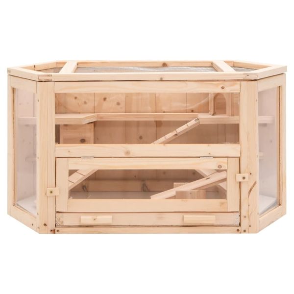 Клетка за хамстери 80x40x43 см масивна ела