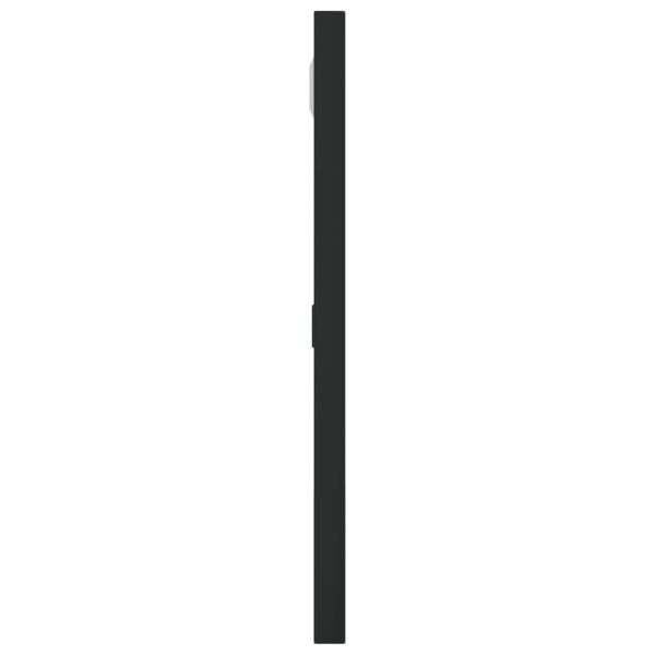 Стенно огледало, черно, 30x30 см, квадратно, желязо