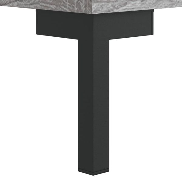 Сайдборд, Сив сонома, 100x36x60 см, инженерно дърво