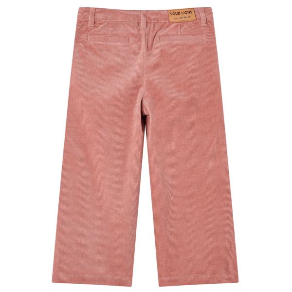 Детски панталон, кадифе, старо розово, 128