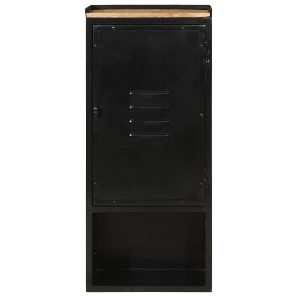 Шкаф за баня 40x27x90 см масивно мангово дърво