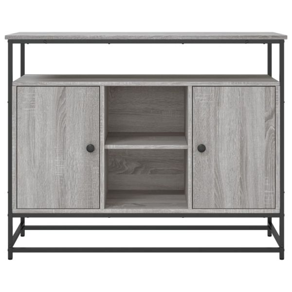 Сайдборд, сив сонома, 100x35x80 см, инженерно дърво