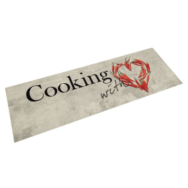 Кухненско килимче, миещо, Cooking пипер, 45x150 см, кадифе