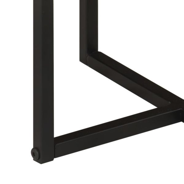 Маса за кафе 45x45x35 см акация масив и желязо