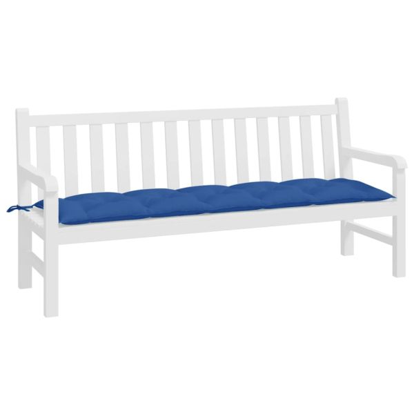 Възглавница за пейка кралско синьо 180x50x7 см Оксфорд плат