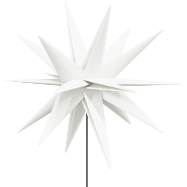 Коледни лампи с шипове, 3 бр, LED, сгъваеми,бяла, 35 см