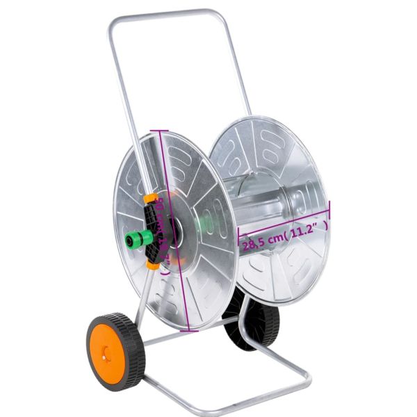 Макара за маркуч тип количка за 110м 1/2" или 80 м 3/4" стомана