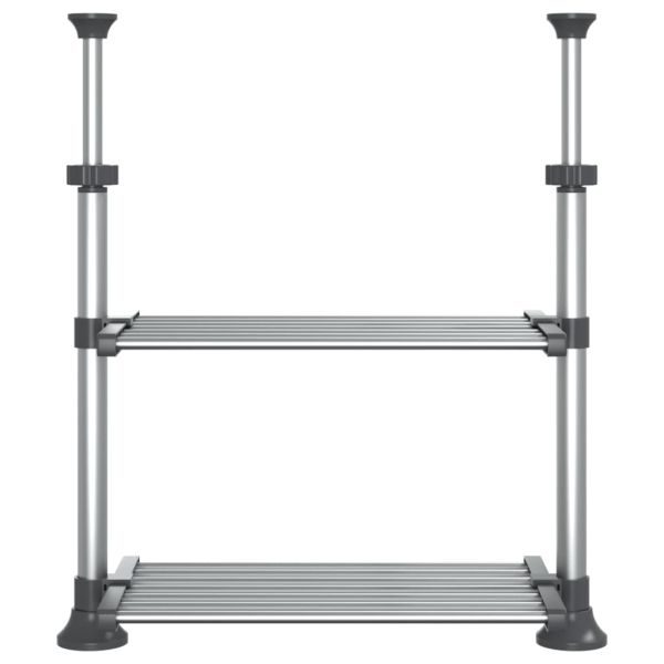 Кухненски рафт 50x25x(50-70) см алуминий