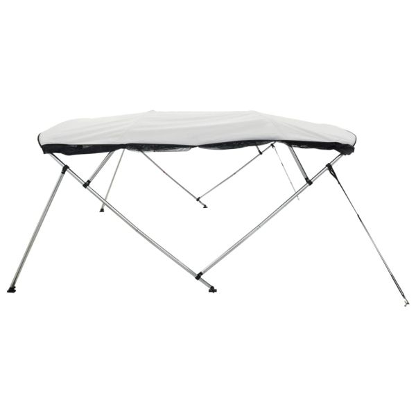 Тента за лодка с 4 дъги мрежести страници 243x(200-213)x137 см