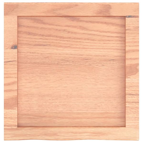Плот за баня светлокафяв 40x40x(2-4) см обработено дърво масив