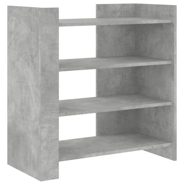 Сайдборд, бетонно сив, 73,5x35x75 см, инженерно дърво