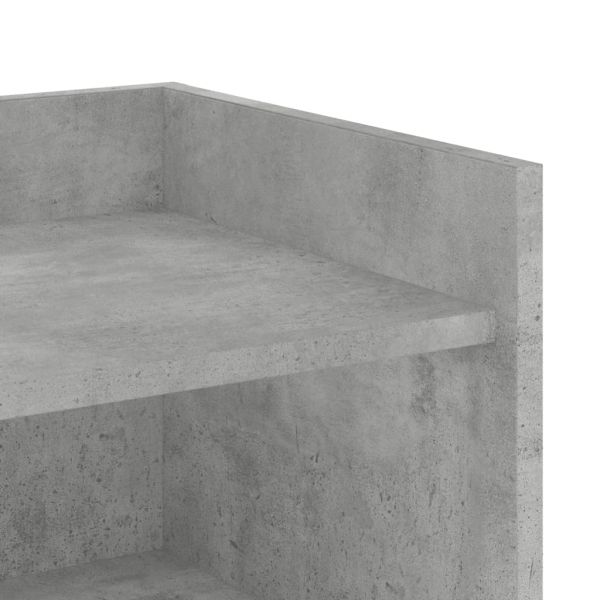Сайдборд, бетонно сив, 73,5x35x75 см, инженерно дърво