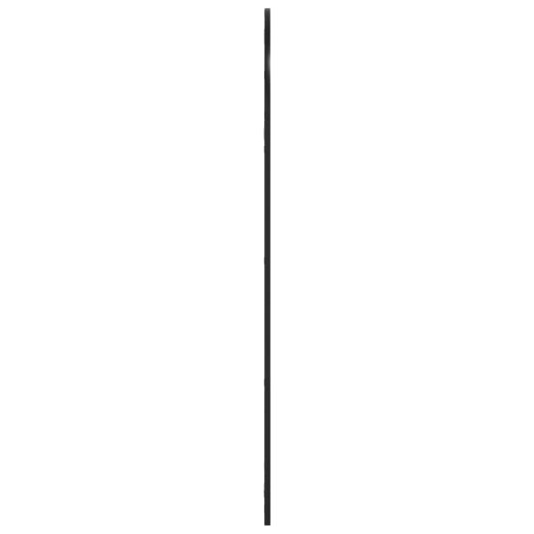 Стенно огледало, черно, 60x130 см, арка, желязо