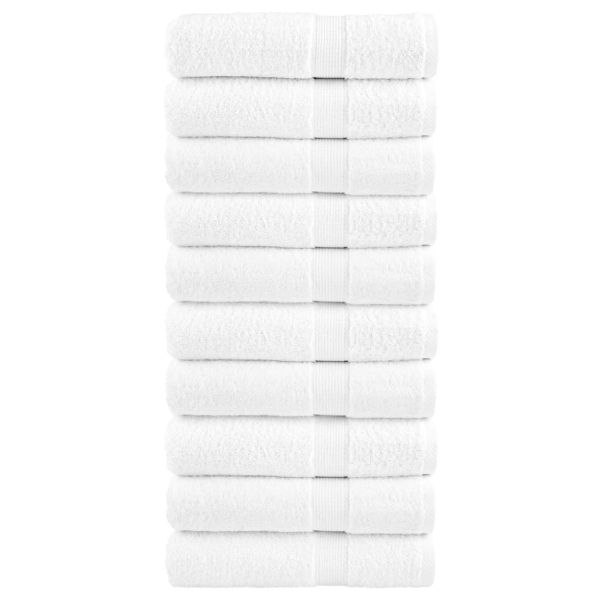 Премиум кърпи за баня SOLUND 10 бр бели 70x140 см 600 gsm