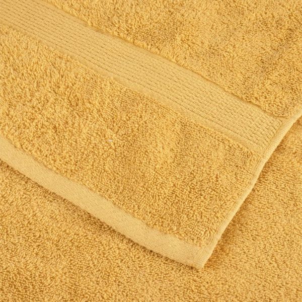 Премиум кърпи SOLUND 10 бр златист 100x200 см 600 gsm