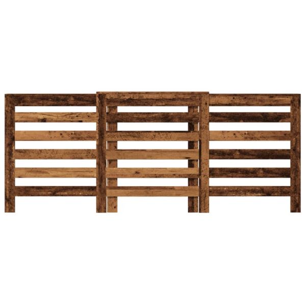 Капак за радиатор, старо дърво, 205x21,5x83,5см инженерно дърво