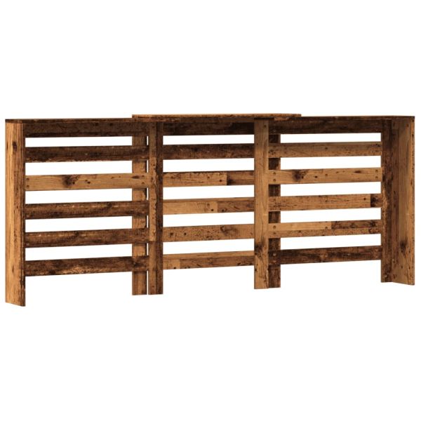 Капак за радиатор, старо дърво, 205x21,5x83,5см инженерно дърво