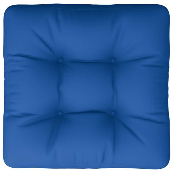 Палетна възглавница синя 58x58x10 см плат
