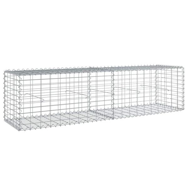 Габионна кошница с покритие, 200x50x50 см, поцинковано желязо