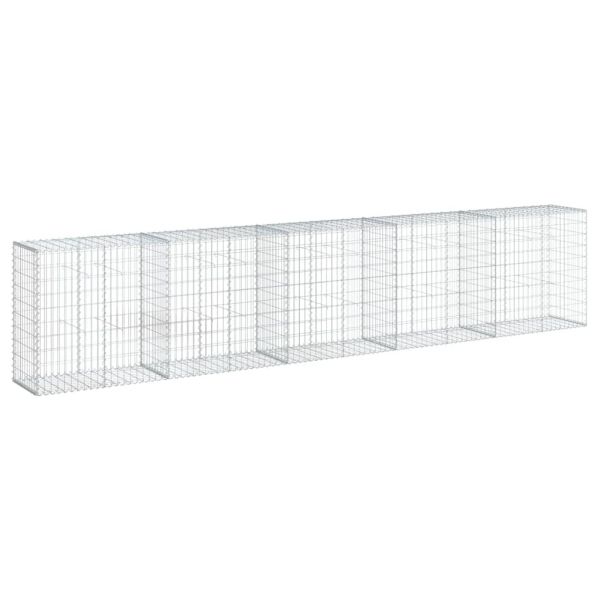 Габионна кошница с покритие, 500x50x100 см, поцинковано желязо