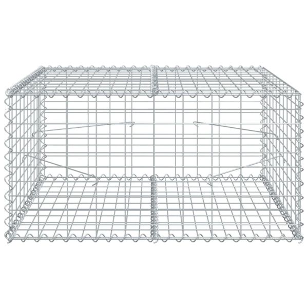 Габионна кошница с покритие, 100x100x50 см, поцинковано желязо