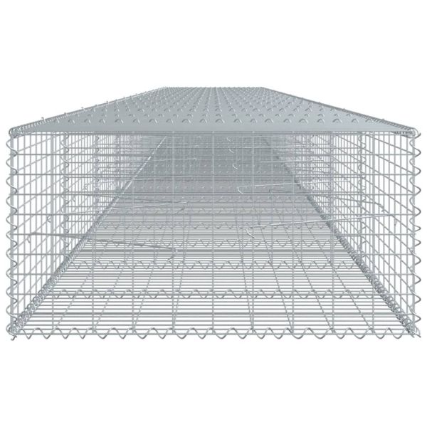 Габионна кошница с покритие, 900x100x50 см, поцинковано желязо