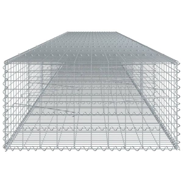 Габионна кошница с покритие, 700x100x50 см, поцинковано желязо