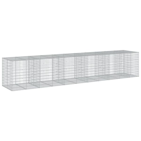 Габионна кошница с покритие, 550x100x100 см, поцинковано желязо