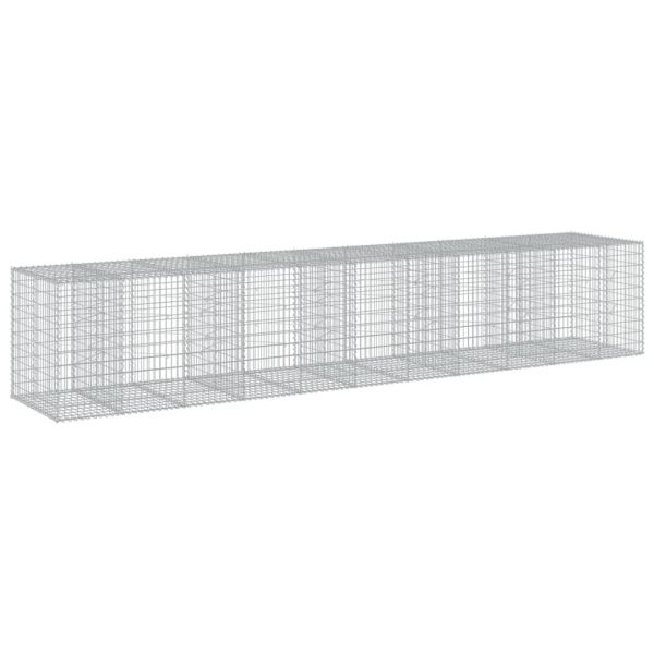 Габионна кошница с покритие, 550x100x100 см, поцинковано желязо