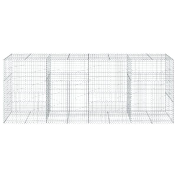 Габионна кошница с покритие, 400x100x150 см, поцинковано желязо