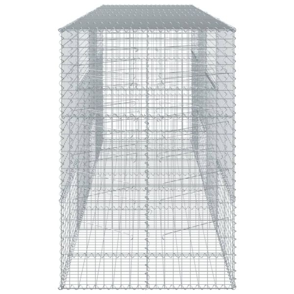 Габионна кошница с покритие, 400x100x150 см, поцинковано желязо