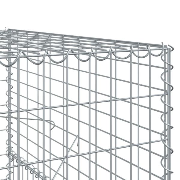 Габионна кошница с покритие, 200x100x150 см, поцинковано желязо