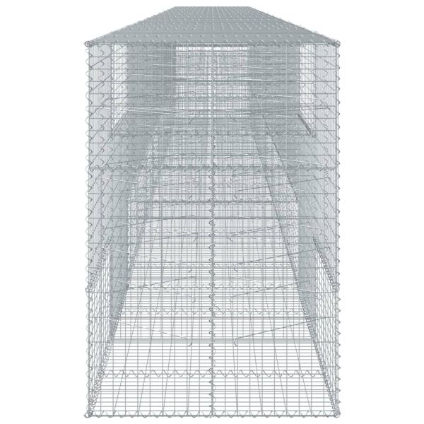Габионна кошница с капак, 1100x100x150 см, поцинковано желязо