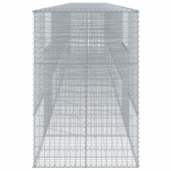 Габионна кошница с покритие, 900x100x150 см, поцинковано желязо