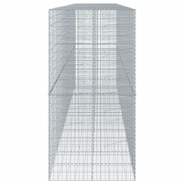 Габионна кошница с покритие, 600x100x200 см, поцинковано желязо