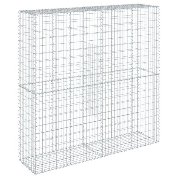 Габионна кошница с покритие, 200x50x200 см, поцинковано желязо