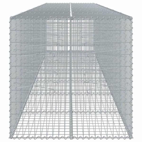 Габионна кошница с покритие, 700x100x100 см, поцинковано желязо