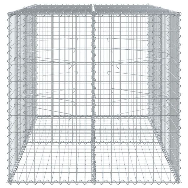 Габионна кошница с покритие, 200x100x100 см, поцинковано желязо