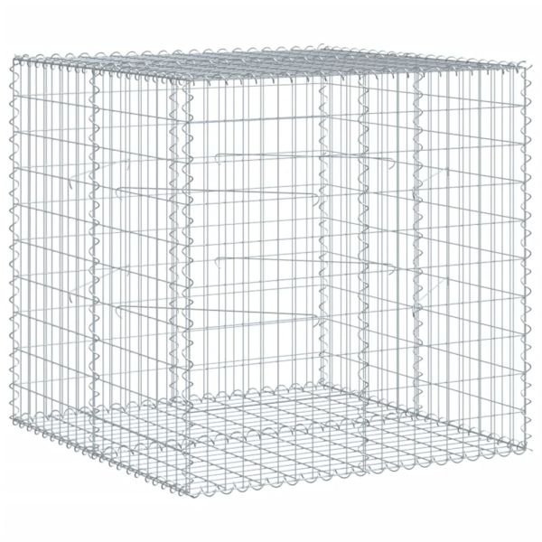 Габионна кошница с капак, 100x100x100 см, поцинковано желязо