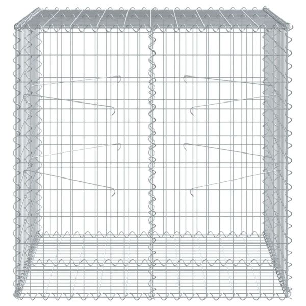 Габионна кошница с капак, 100x100x100 см, поцинковано желязо