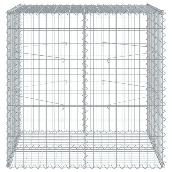 Габионна кошница с капак, 100x100x100 см, поцинковано желязо