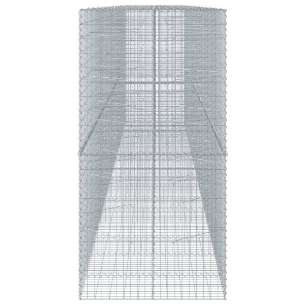 Габионна кошница с покритие, 850x100x200 см, поцинковано желязо