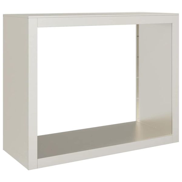 Стойка за дърва за огрев 100x40x80 cm Патинираща стомана