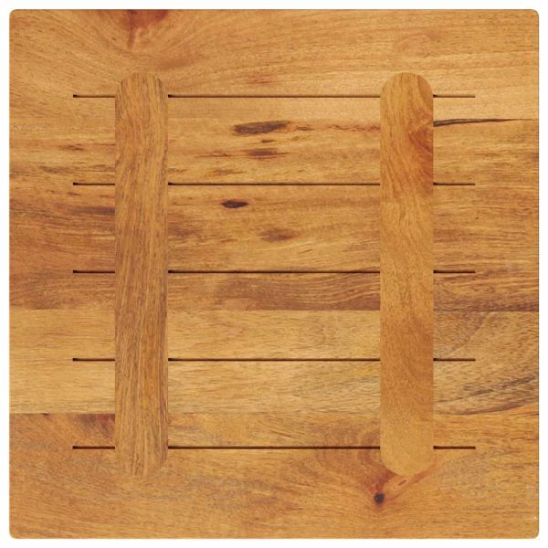Плот за маса, 60x60x2,5 см, квадратен, манго масив