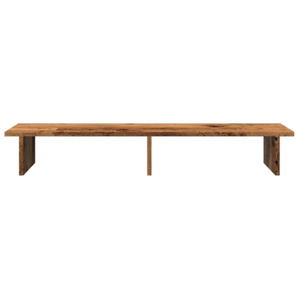 Поставка за монитор, старо дърво, 100x27x15 см, инженерно дърво