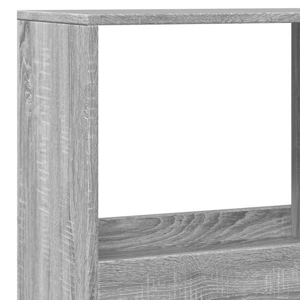 Разделител за стая, сив сонома, 100x33x175 см, инженерно дърво