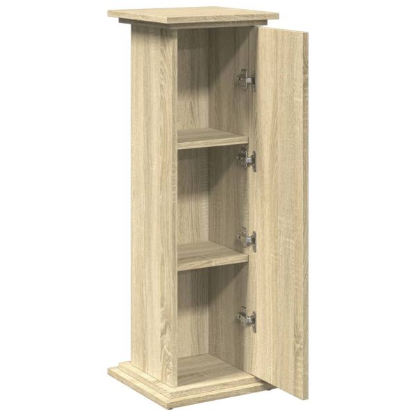 Стойка за витрини със съхранение 31x30x90 см инженерно дърво